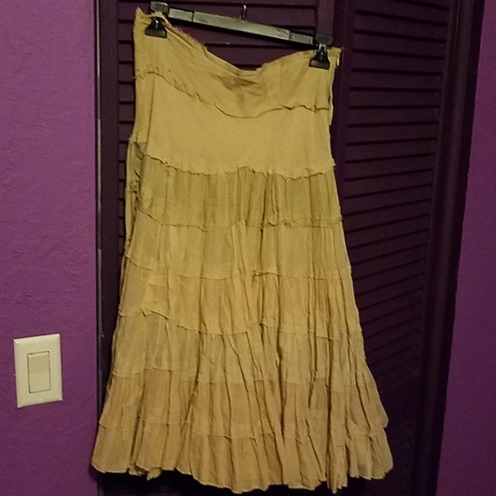 100% cotton skirt with zipper